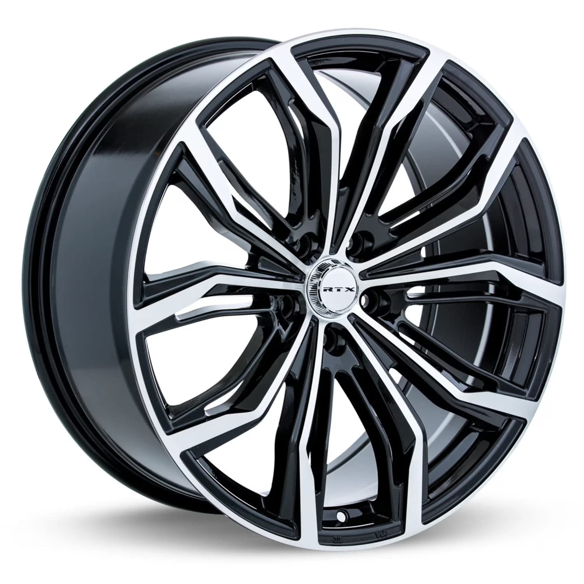 RTX Black Widow 20x9 5x114.3 ET38 CB73.1 Black Machined Wheel