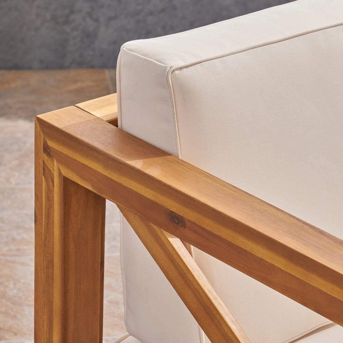 Outdoor Acacia Club Chairs