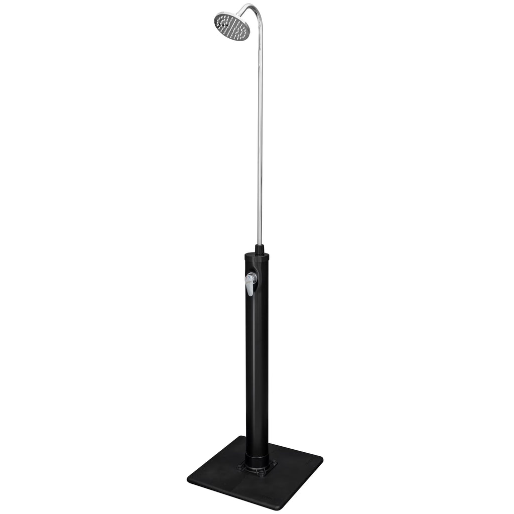 Bestway SolarFlow Outdoor Shower 2gal/8L: Oversized Shower Head and Stand, Easy Installation, & Adjustable Water Flow. Experience the ultimate convenience.