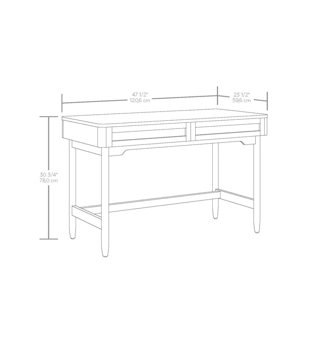 Better Homes & Gardens Springwood Caning Desk, Light Honey Finish