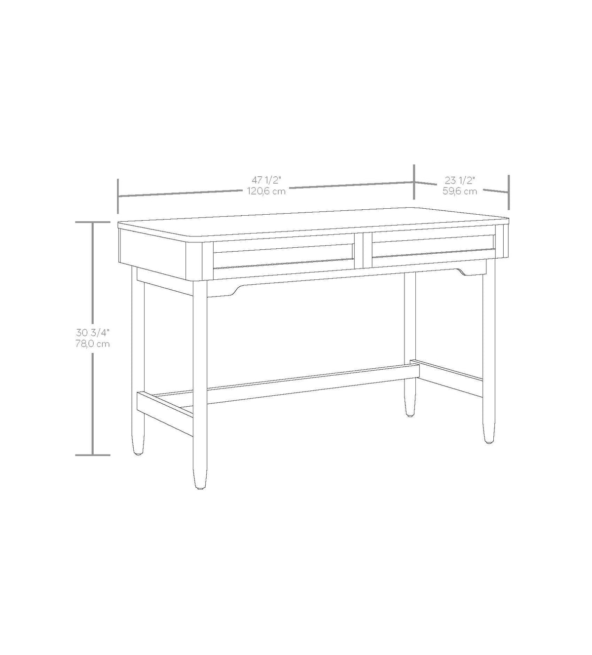 Better Homes & Gardens Springwood Caning Desk, Light Honey Finish