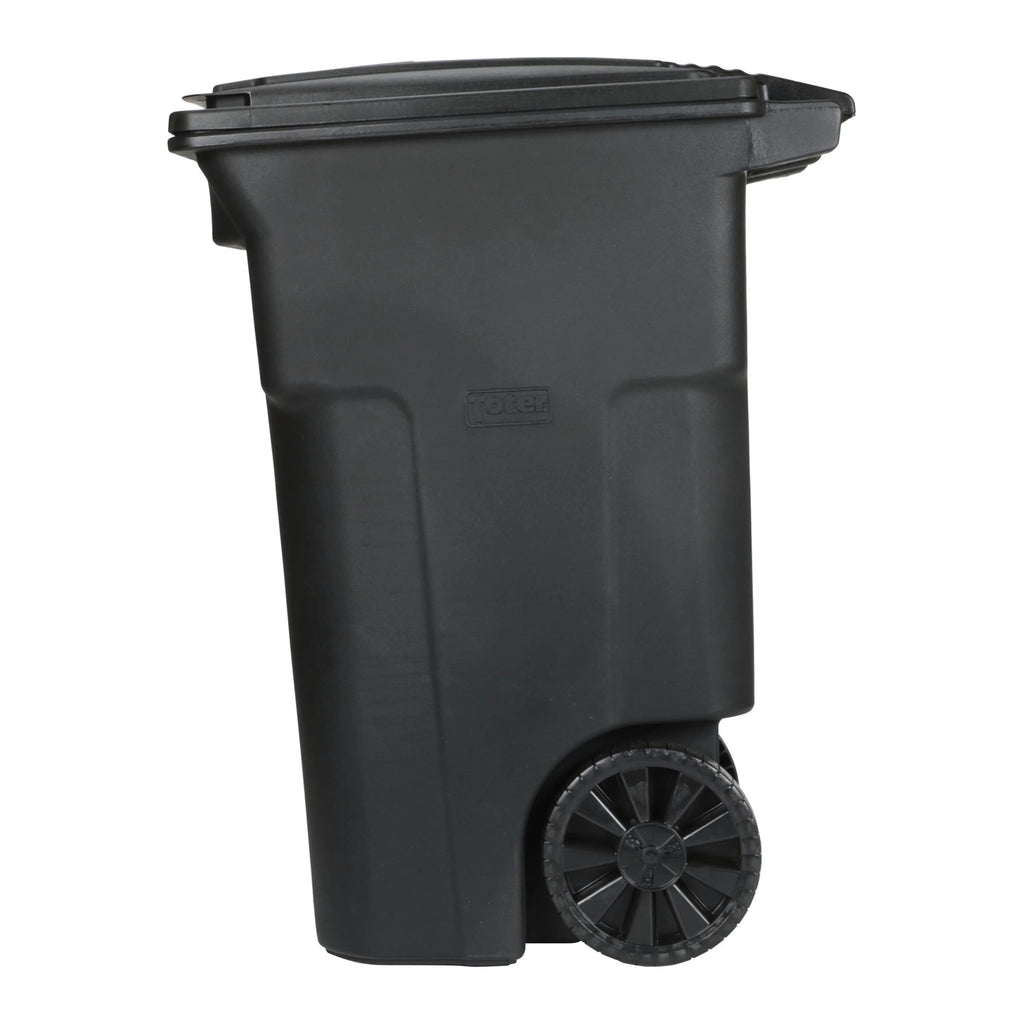 Toter Trash Can Graystone with Wheels and Lid, 64 Gallon