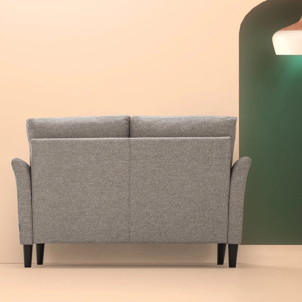 Zinus Jackie 2-Seater Loveseat, Soft Grey
