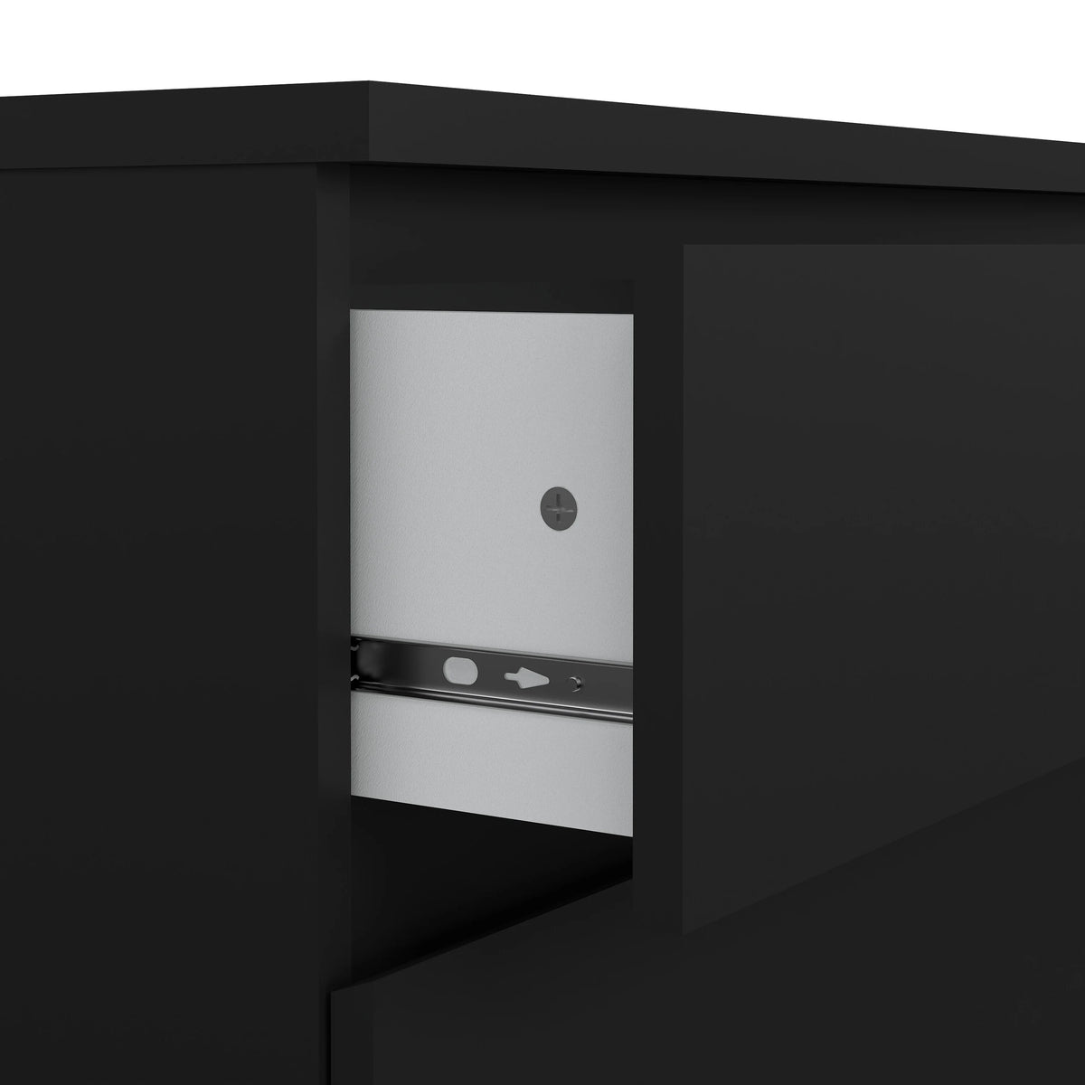 Tvilum Scottsdale 3 Drawer Chest Dresser for Adults, White High Gloss