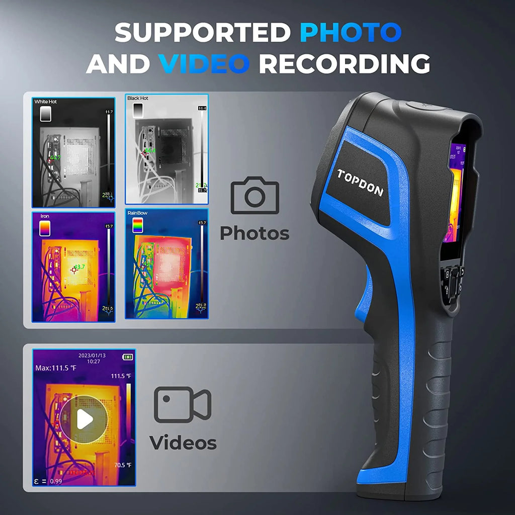 Thermal Imaging Camera TOPDON TC005 256 x 192 IR High Resolution Dual-Camera -4��F~1022��F Handheld Infrared Thermal Imager