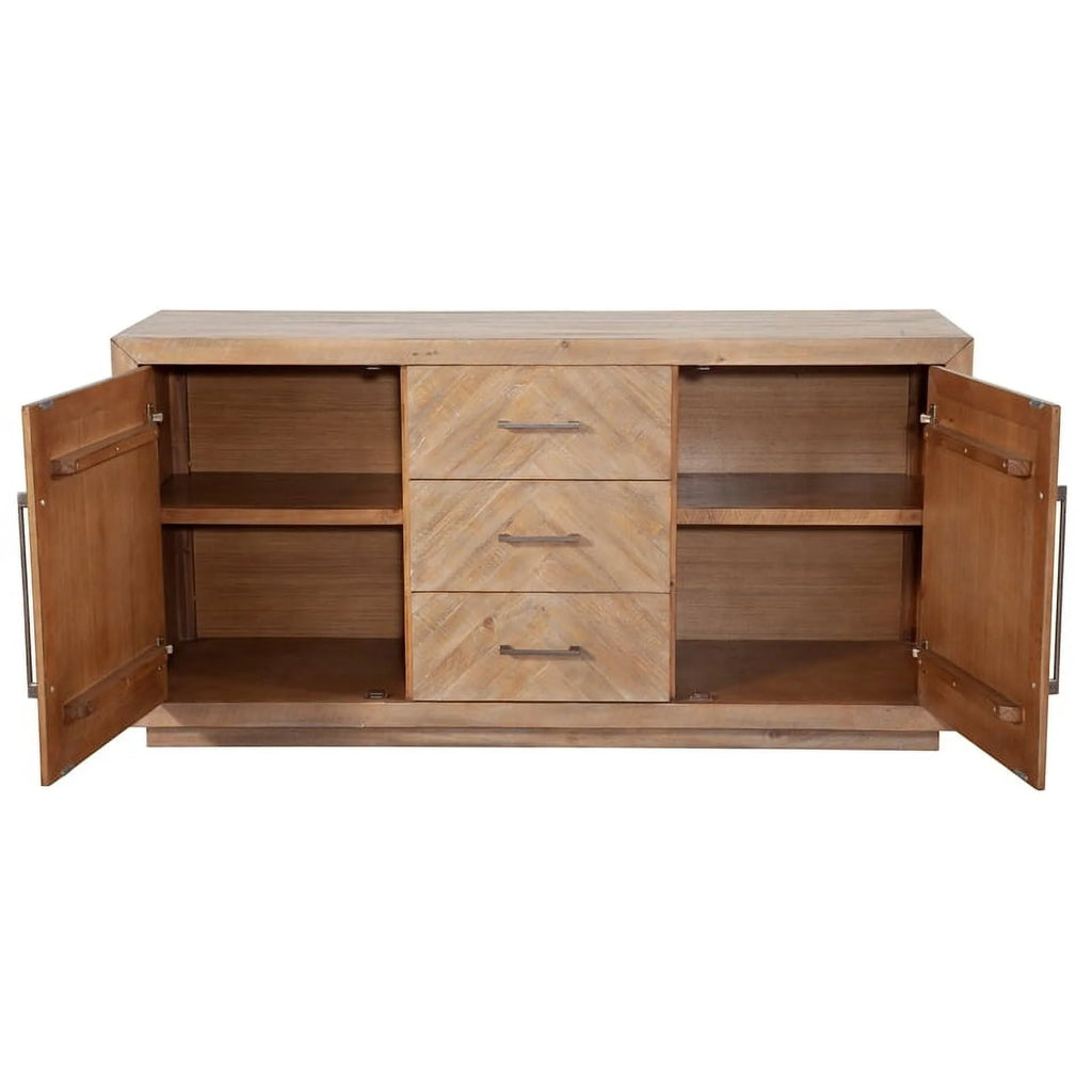 Allora Wood Dining Sideboard in Weathered Natural (Brown)