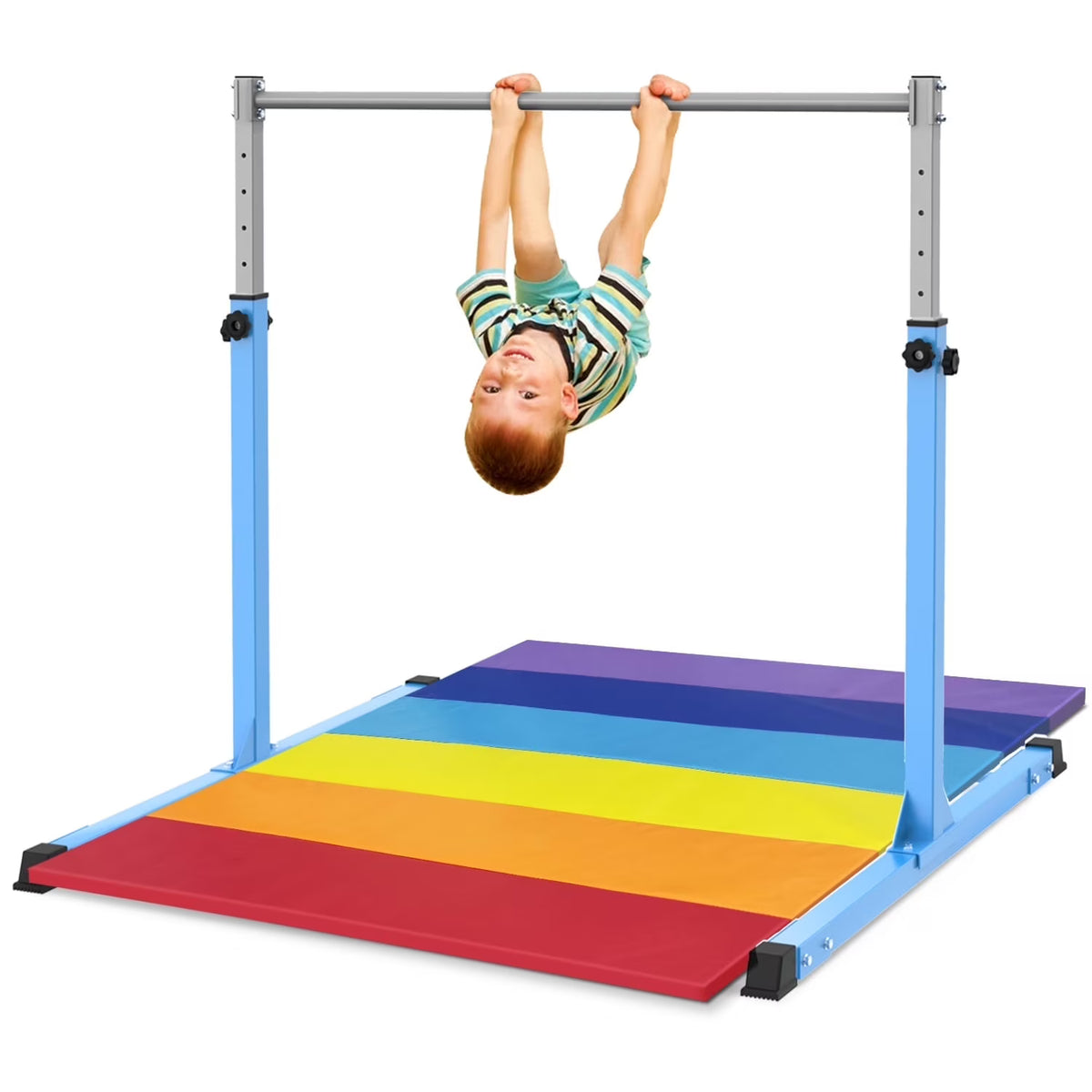 Safly Fun Anti Slip Adjustable Steel Gymnastics Bar, 50 in Width