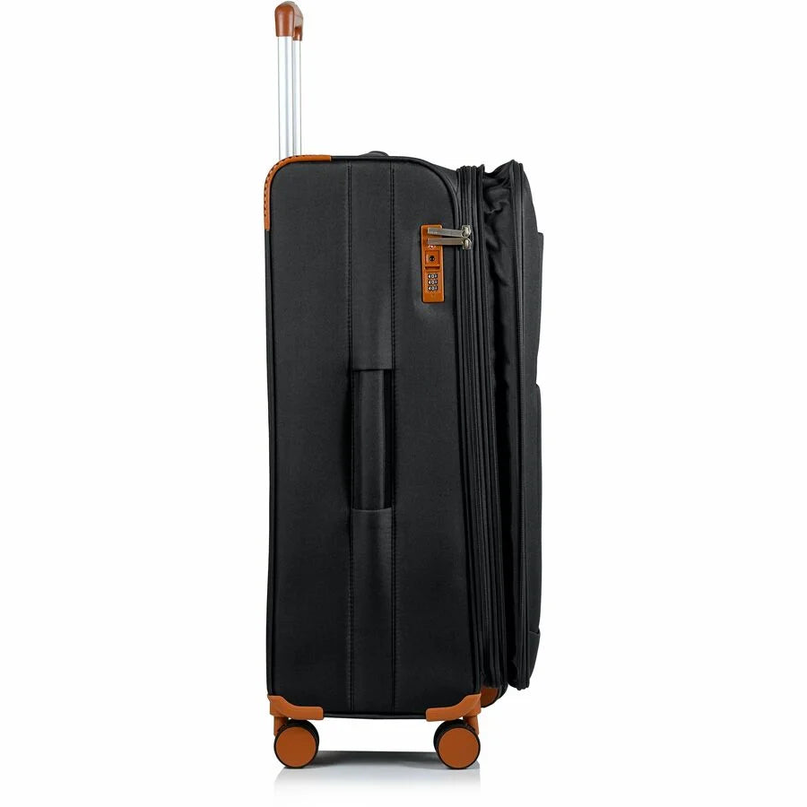 CHAMPS Classic Collection, 3-piece Softside Luggage set, Black