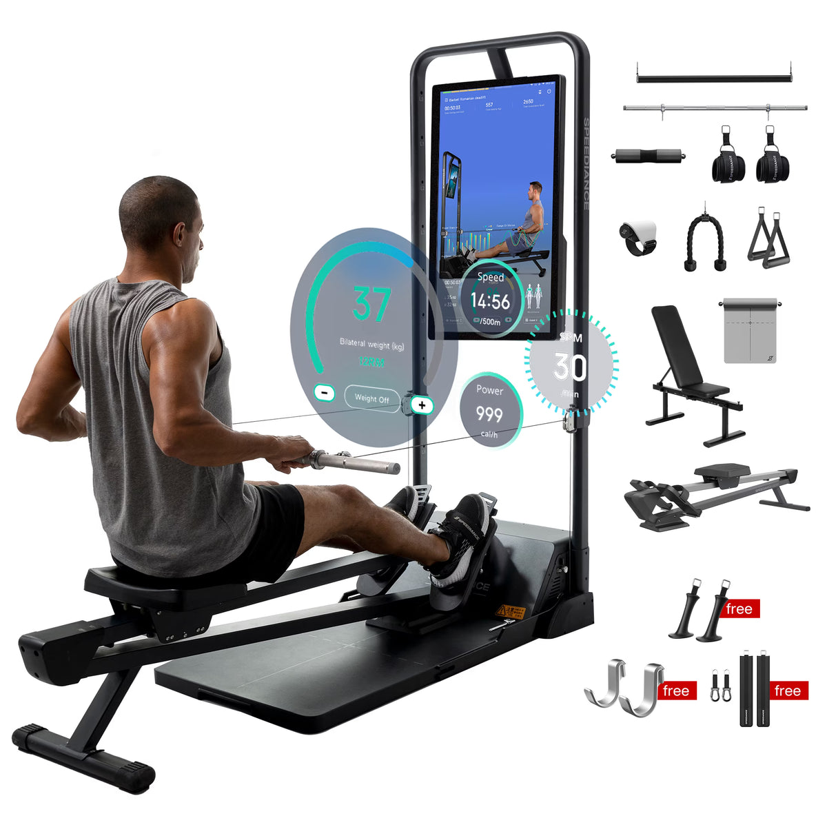 Speediance AI Smart Home Gym, All-in-One Digital Weight Workout Machine for Squat, Strength, Cardio, HIIT