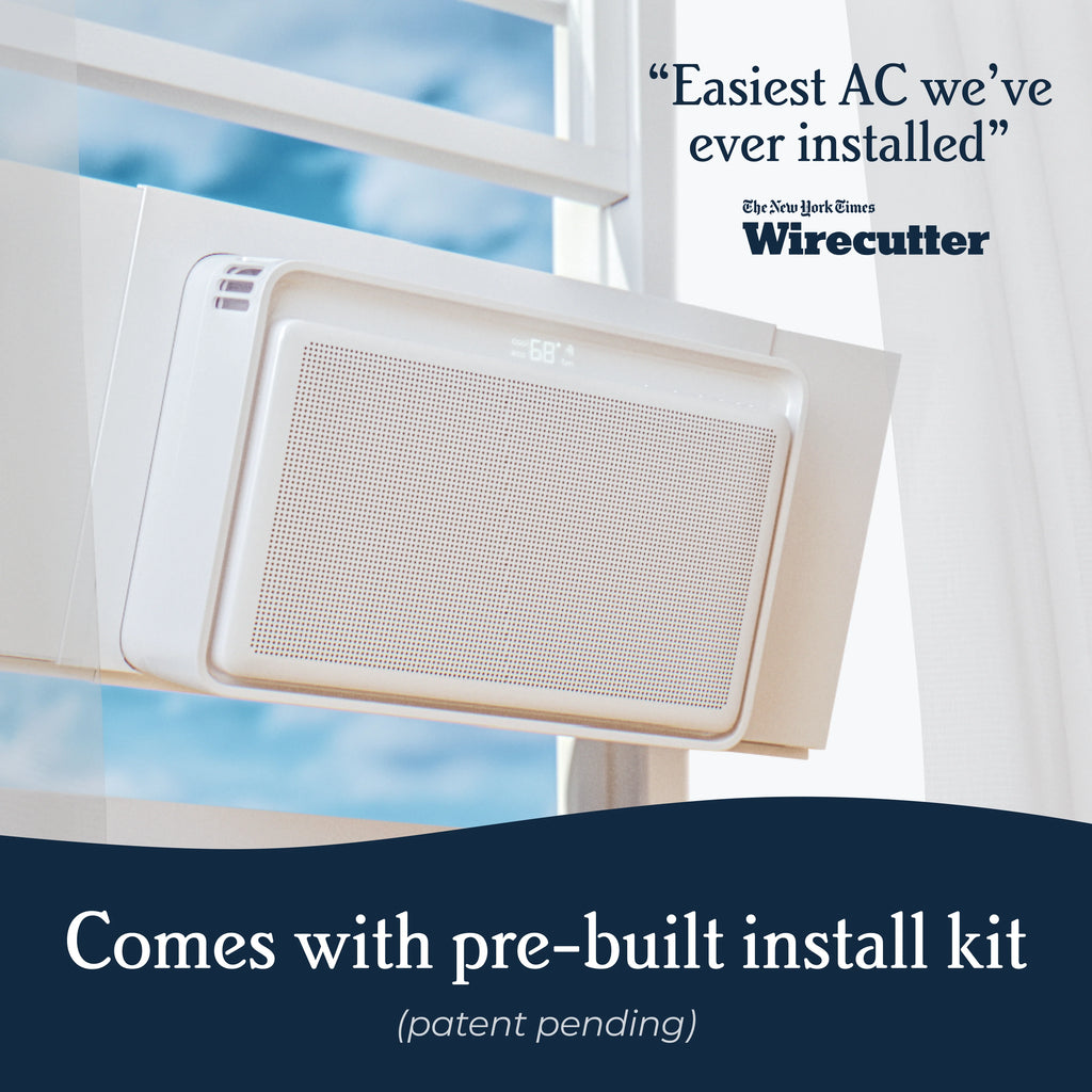 Windmill 8,000 BTU Inverter Window Air Conditioner with WhisperTech - Ultra-Quiet & Smart, Cools up to 350 Sq. Ft. - #1 Easy Install, App/Wi-Fi, Voice-Enabled, Remote Control, Energy Star