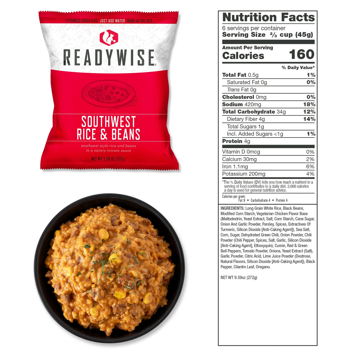 ReadyWise PREP STORAGE MEAL for BACKPACKING and CAMPING, 100 Serving Emergency Food Supply Bucket