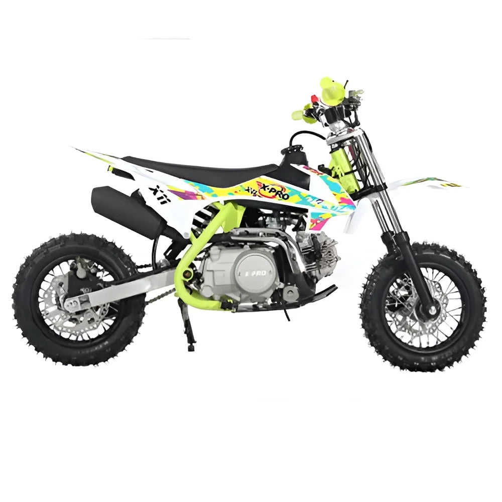 X-Pro Brand New X11 110cc Gas Pit Dirt Bike with Automatic Transmission, E-Start, 10" Wheels!