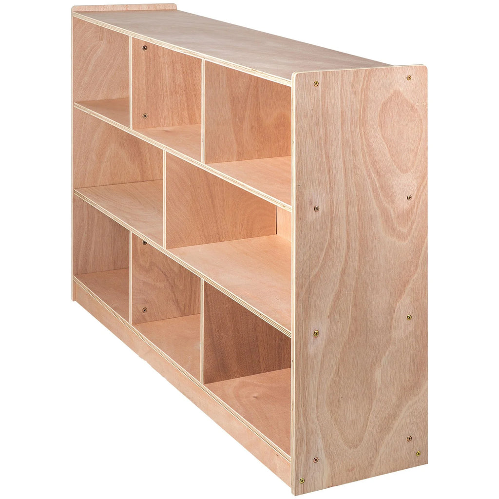 BENTISM Classroom Storage Cabinet Preschool Storage Shelves Wooden 8 Grids Toys Books