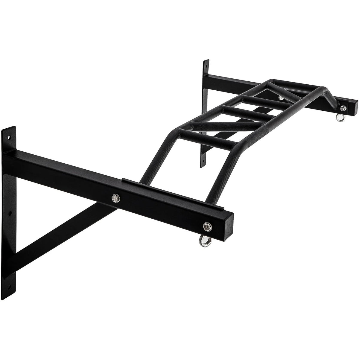 47" Pull Up Bar Wall Mounted Multi-Grip w/Hangers for Punching Strength Training20