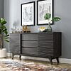 Modway Render 63" Sideboard Buffet Table or TV Stand in Oak