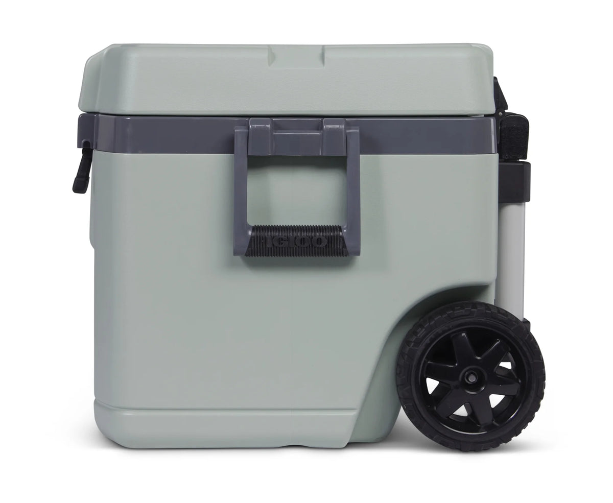 Igloo 52 QT Overland Ice Chest Cooler with Wheels, Gray