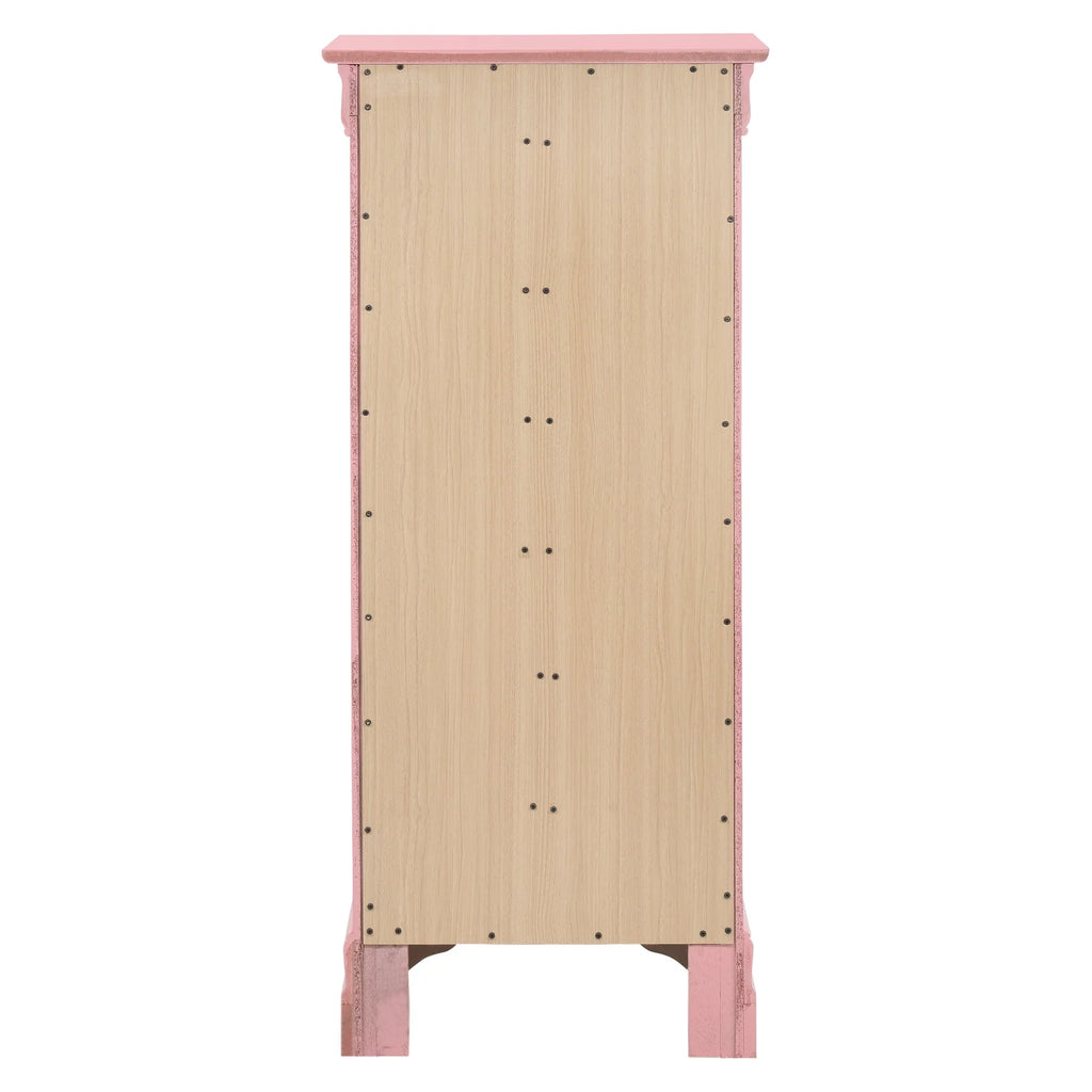 Glory Furniture Louis Phillipe 7 Drawer Lingerie Chest in Cherry