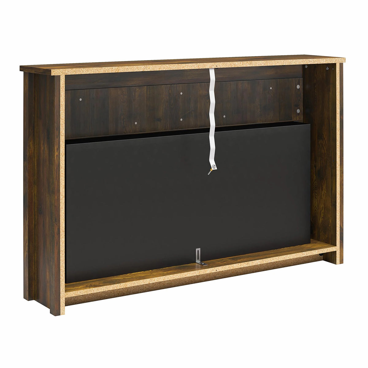 Farmington Wide Modern Farmhouse Mantel with Electric Fireplace, Rustic