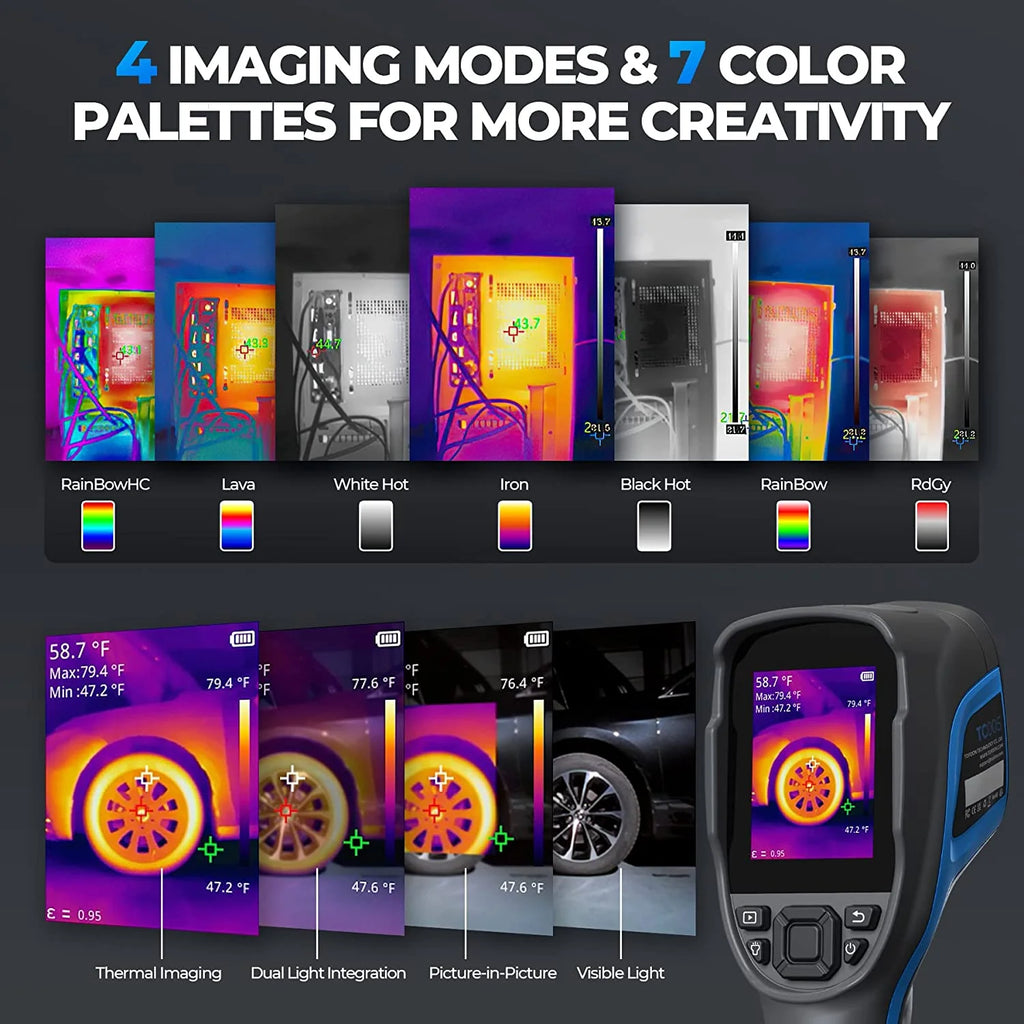 Thermal Imaging Camera TOPDON TC005 256 x 192 IR High Resolution Dual-Camera -4��F~1022��F Handheld Infrared Thermal Imager