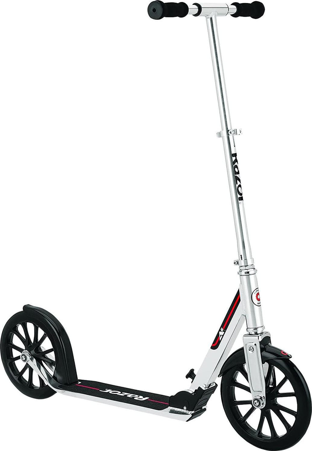 Razor A6 Kick Scooter - 10″ Wheels. Anodized Aluminum. Foldable. Lightweight. for Teen &amp; Adult