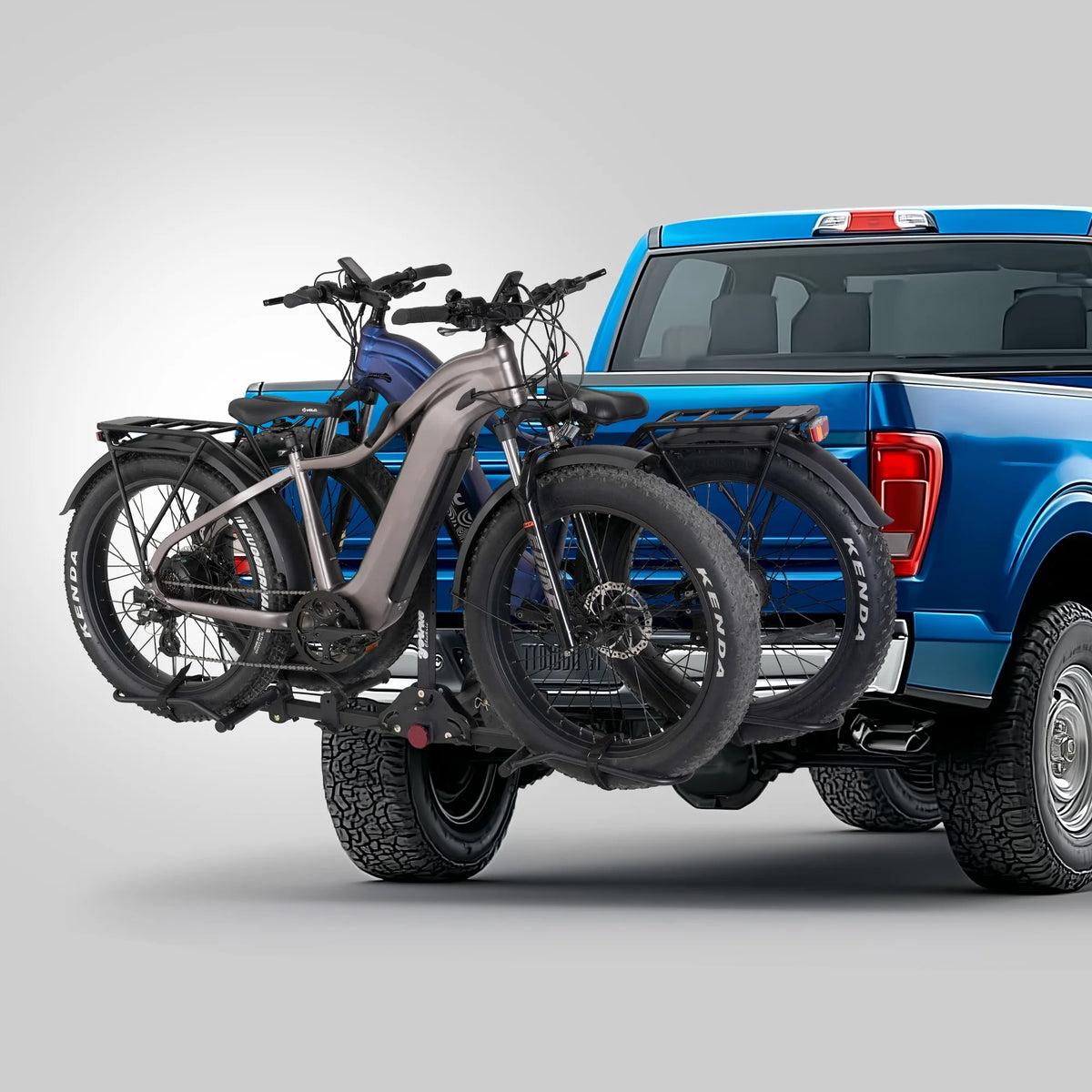 Young Electric Ebike Rack, 200lb Capacity, Alloy Steel Hitch Mount, Fits 5-Inch Fat Tire Bikes, 2-Inch Receiver