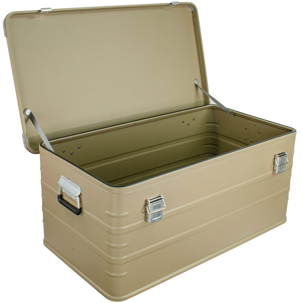 Crossover Aluminum Overland Storage, Trunk, Metal Cargo Case, Storage Box (147L X-Large, Black)