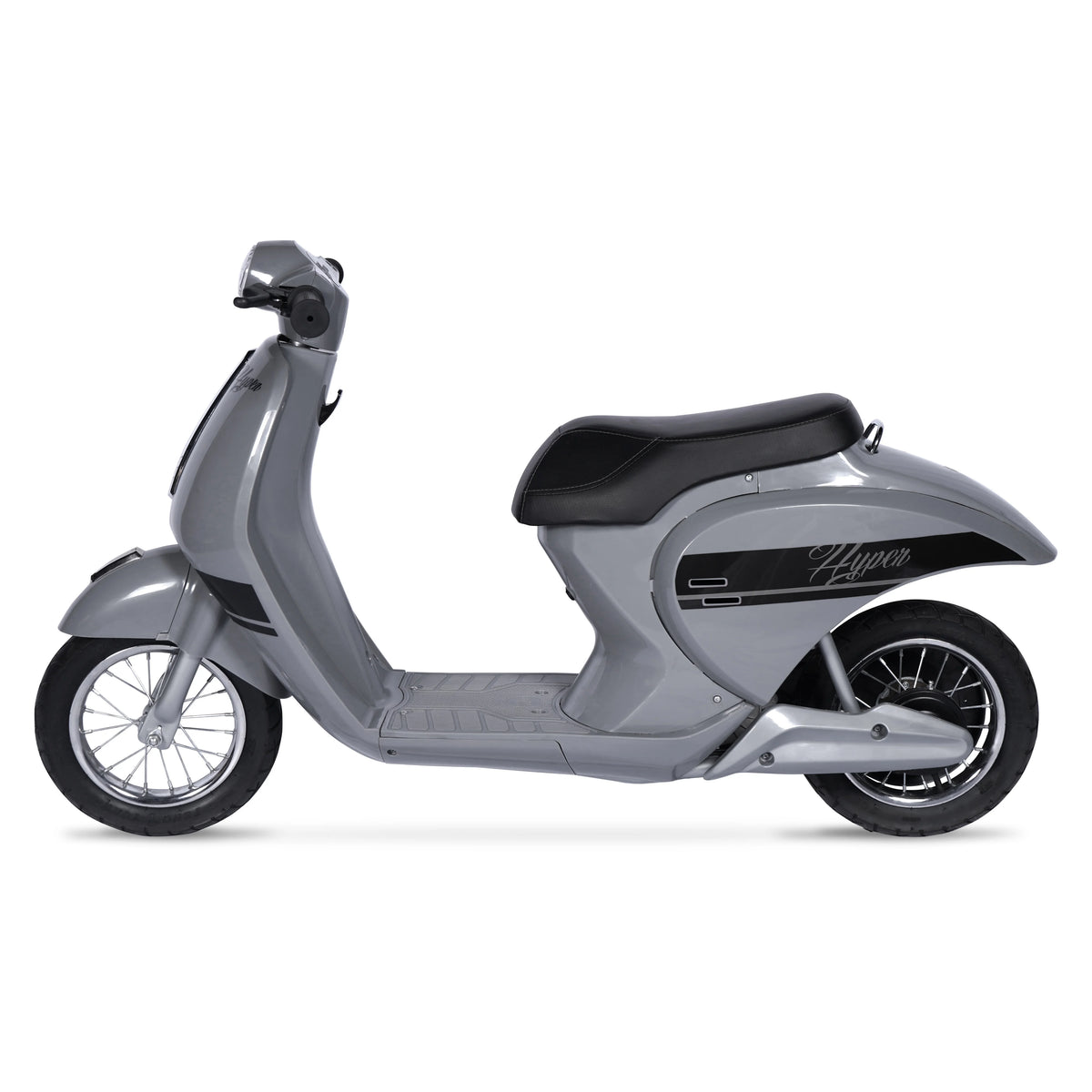 24V Hyper Toys Retro Electric Scooter, Easy Twist Throttle, Blue, Ages 13+, Including Teens, Tweens