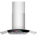 BRANO 30 inch Wall Mount Range Hood 900 CFM, Voice/Gesture/Touch Control, Stainless Steel Kitchen Hood Vent with 4 Speed Exhaust Fan, Adjustable Lights, Memory Mode