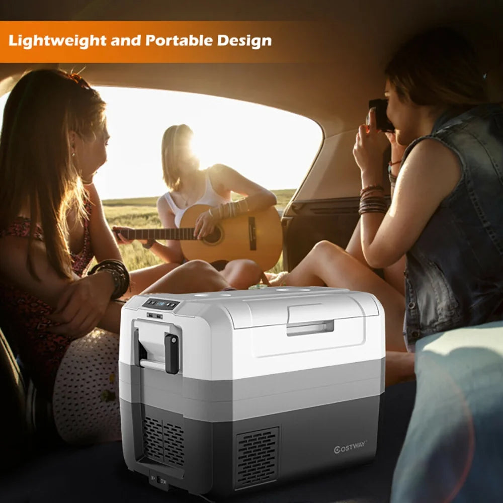 Aimee Lii 58 Quart Portable Electric Camping Car Cooler, Travel Cooler, Outdoor Picnic Camping Equipment for Camping Hiking Traveling