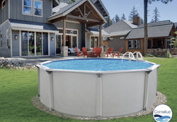 Colombia 21' x 54" Round Above Ground Swimming Pool Platinum Package