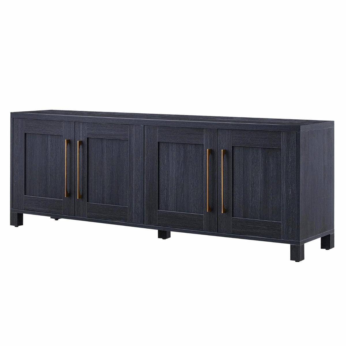 Evelyn&Zoe Chabot Rectangular TV Stand for TV's up to 75", Alder Brown