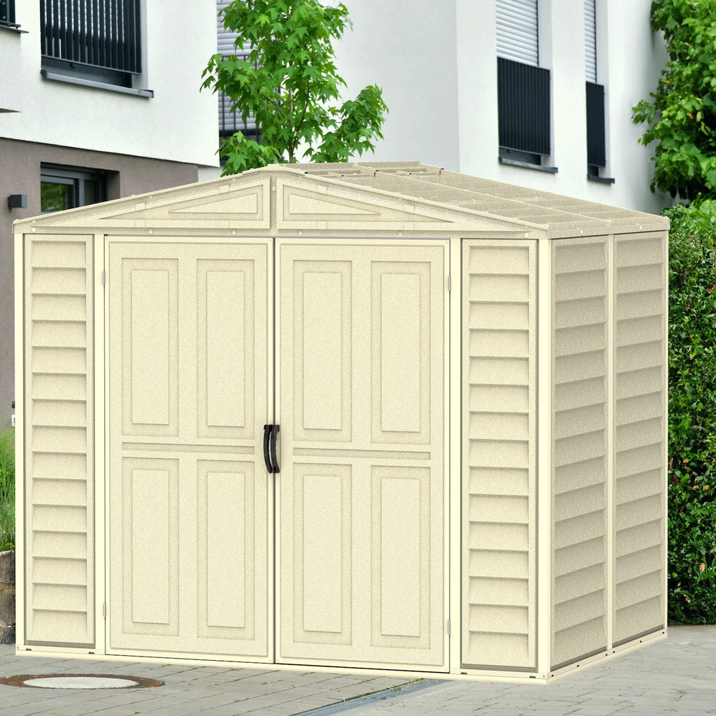Duramax 8ft x 5.5ft Duramate Vinyl Shed with Foundation