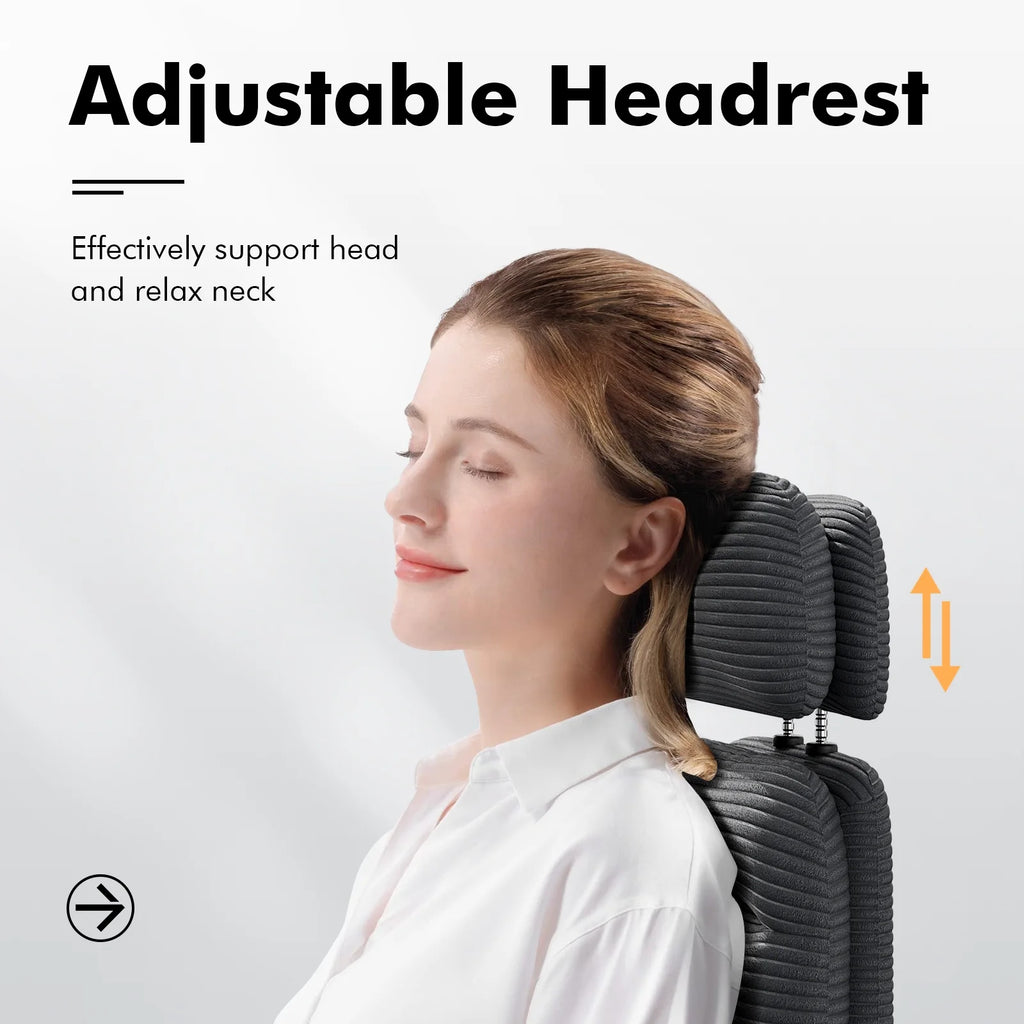 Solfway Criss Cross Chair with Wheels & Flip-up Arms, Executive Office Chair with Foot Rest, Swivel Cross Legged Office Chair, White Corduroy Fabric Comfy Computer Desk Chair, Vanity Chair for Home