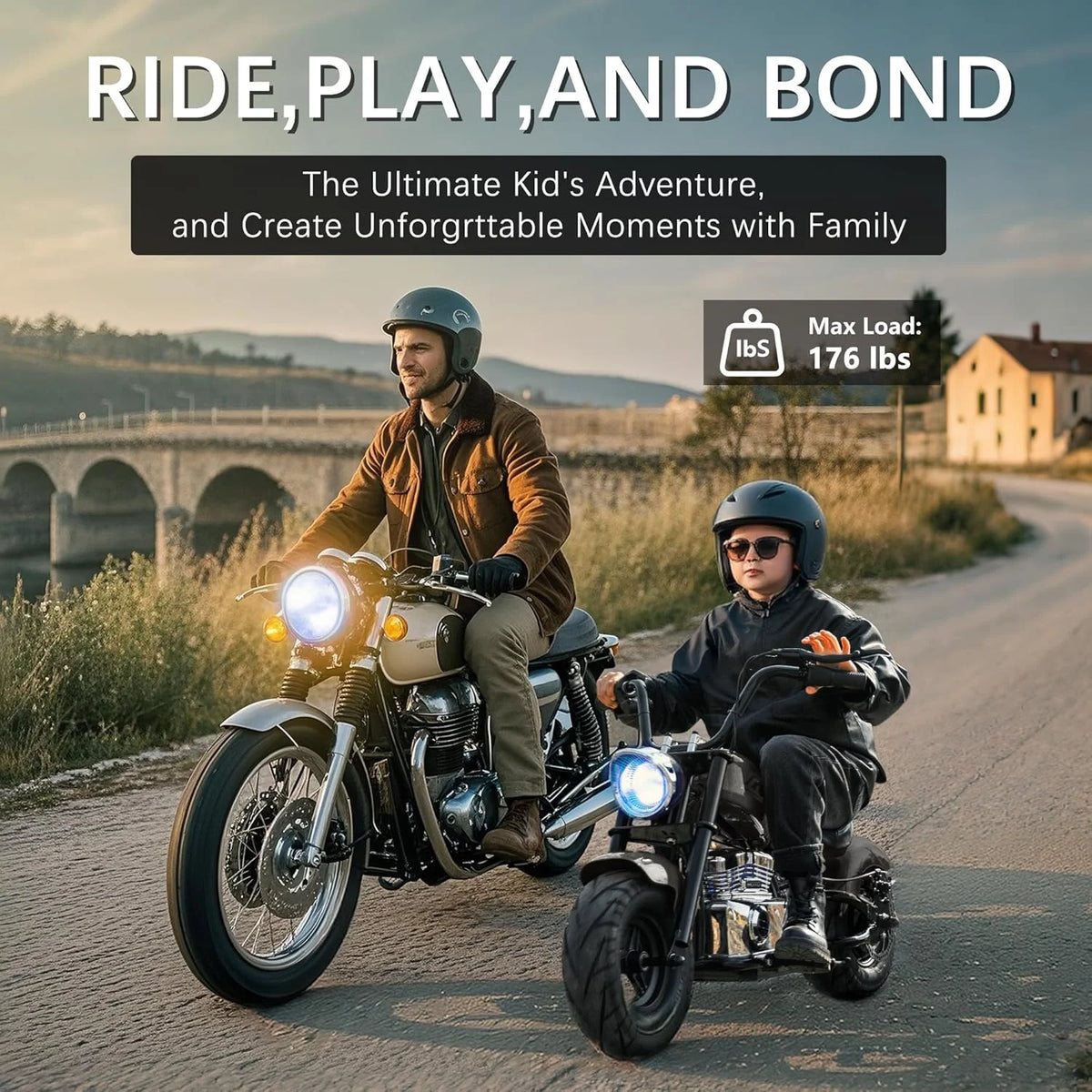 DEYGIA 24V 250W Kids Electric Dirt Bike, 12.5 MPH & 10-Mile Range, 176lb Capacity, Dual Suspension + Disc Brake, Twist Throttle - Electric Motorbike for Ages 8-14