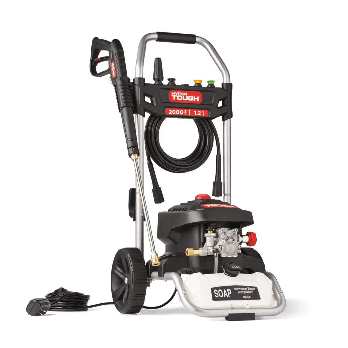 Hyper Tough 2000 PSI at 1.2 GPM 120 V Electric Powered Cold Water Pressure Washer