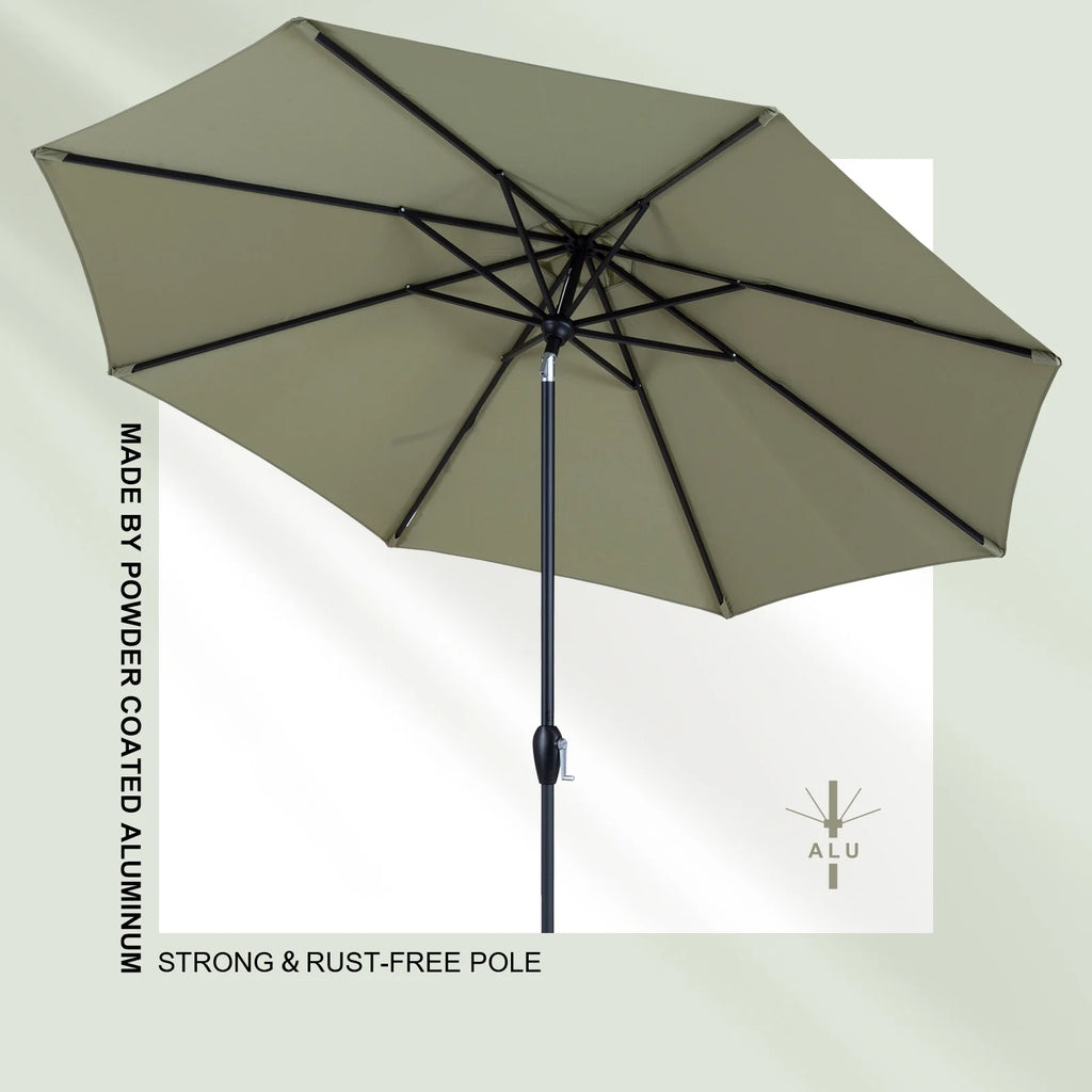 Tempera 9FT Auto Tilt patio umbrella