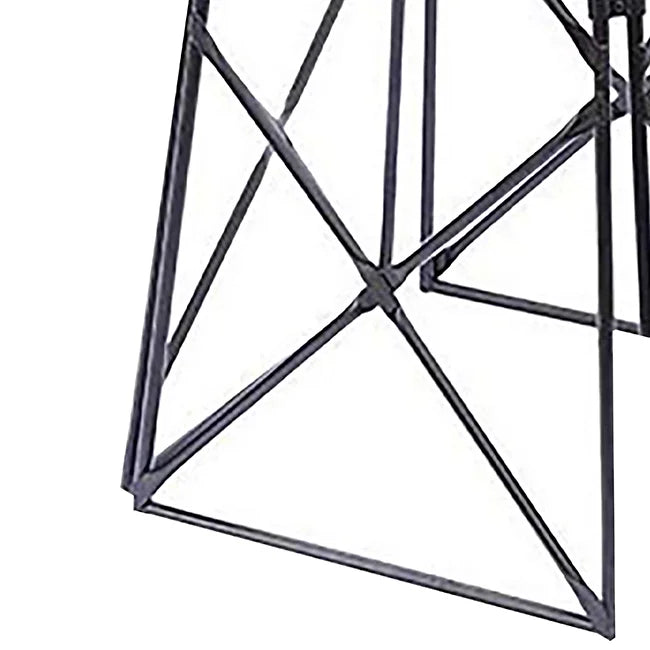 Achla Designs Lattice Obelisk Garden Trellis, 67 Inch Tall, Graphite Powder Coat Finish