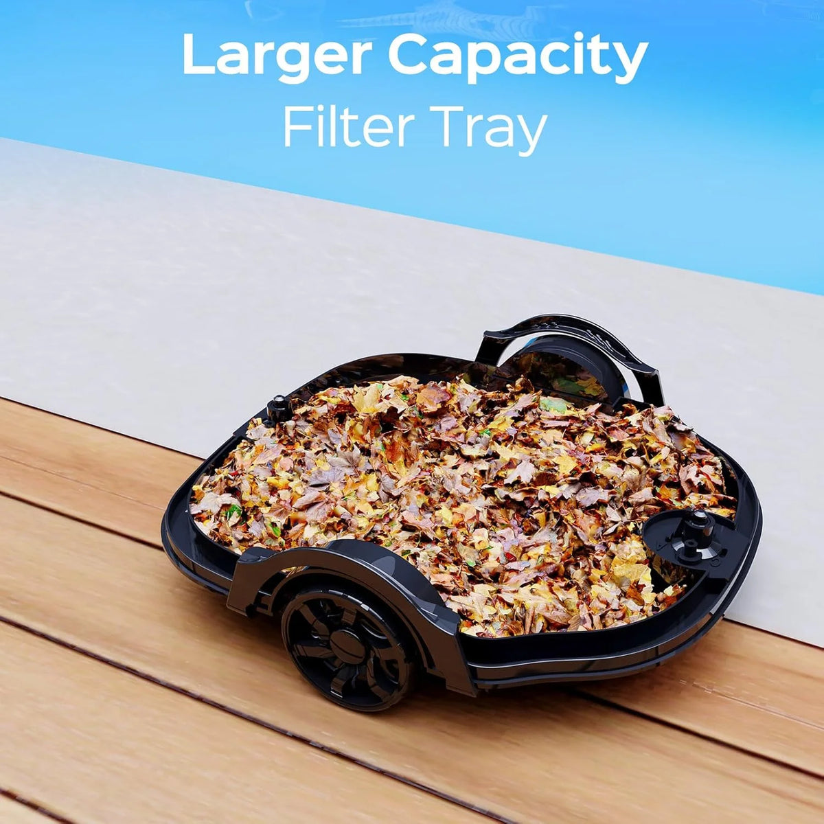 2025 New Upgraded WYBOT A1 Cordless Robotic Pool Vacuum Cleaner - Floor-Only Cleaning for Above Ground Flat-Bottom Pools (Up to 1,076 sq. ft), 120-Min Runtime, Black Green