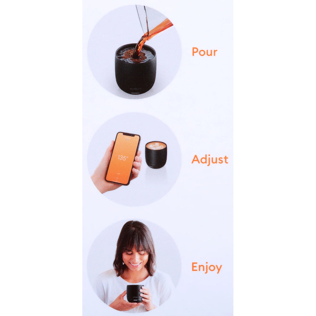 Ember Temperature Control Smart Cup, 6 oz, Black, Up To 1.5-hr Battery Life - App Controlled Heated Cup - Improved Design