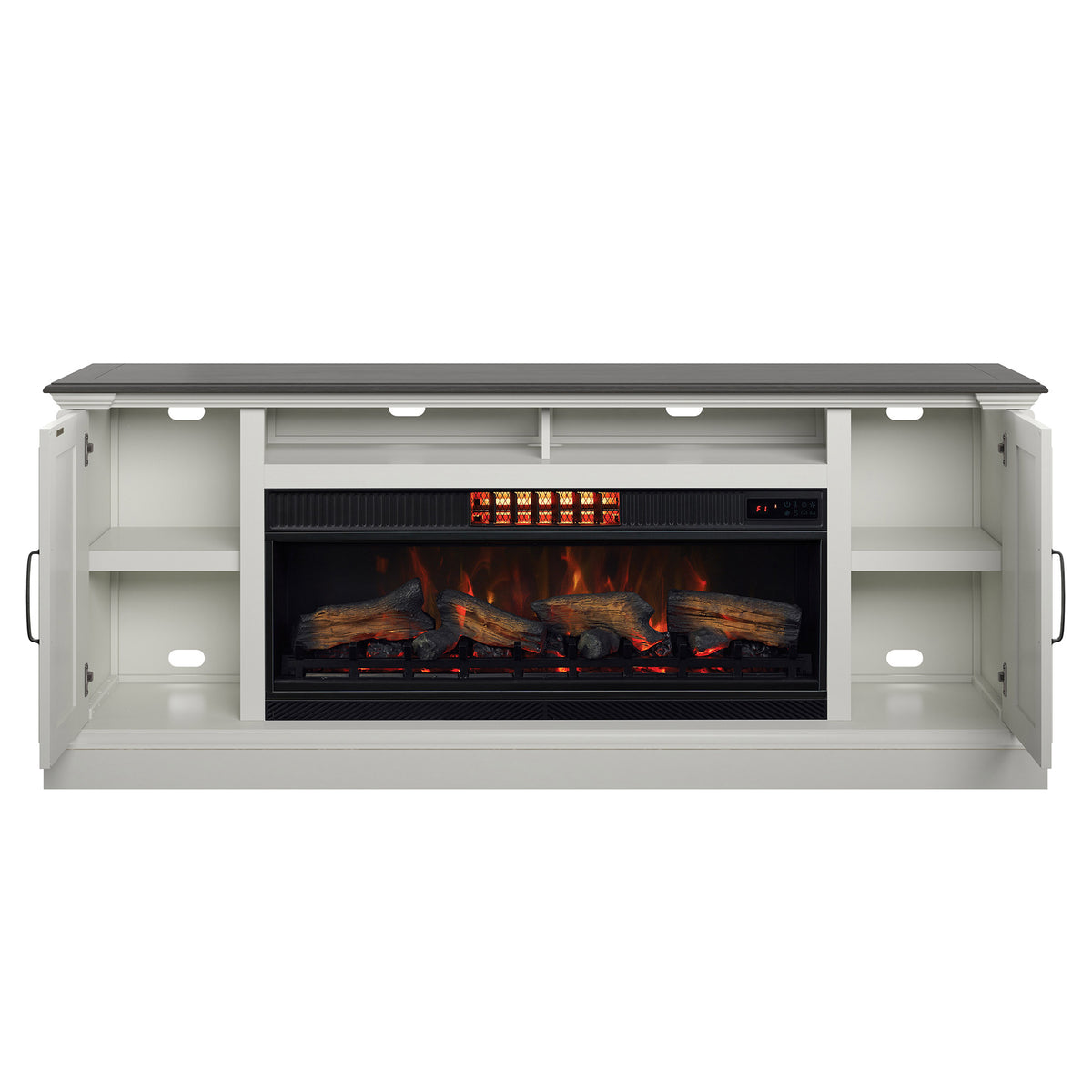 Tresanti Eloise Console with ClassicFlame CoolGlow 2-in-1 Electric Fireplace and Fan