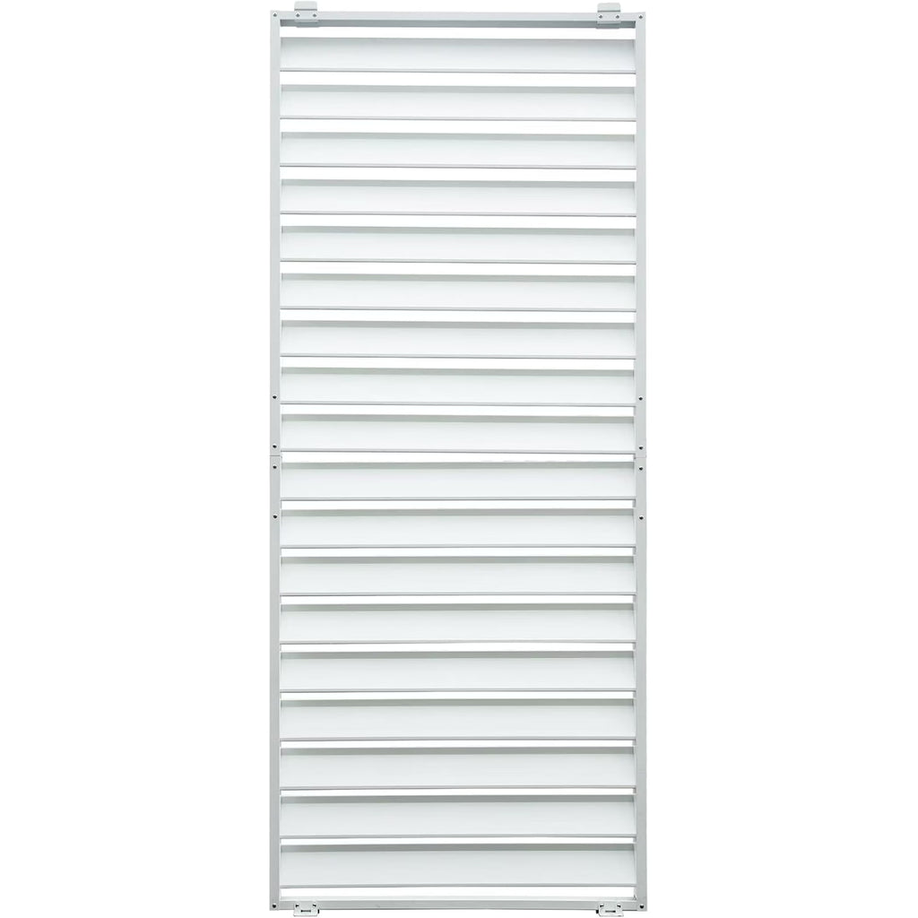 TOTAL Outdoor Waterproof Aluminum Privacy Screen for Louvered Pergolas, UV Resistant, Wind Blocking, Gray (Pergola Not Included)