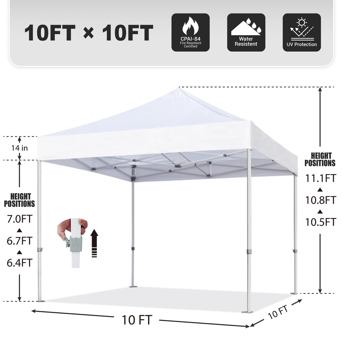 Eurmax Canopy 10' x 10' Beige Pop-up and Instant Outdoor Canopy