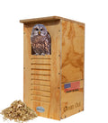 JCS Wildlife Barred Owl Nesting Box DIY Kit - Exterior Grade Treated Plywood - An Owl Box Perfect for Barred Owls