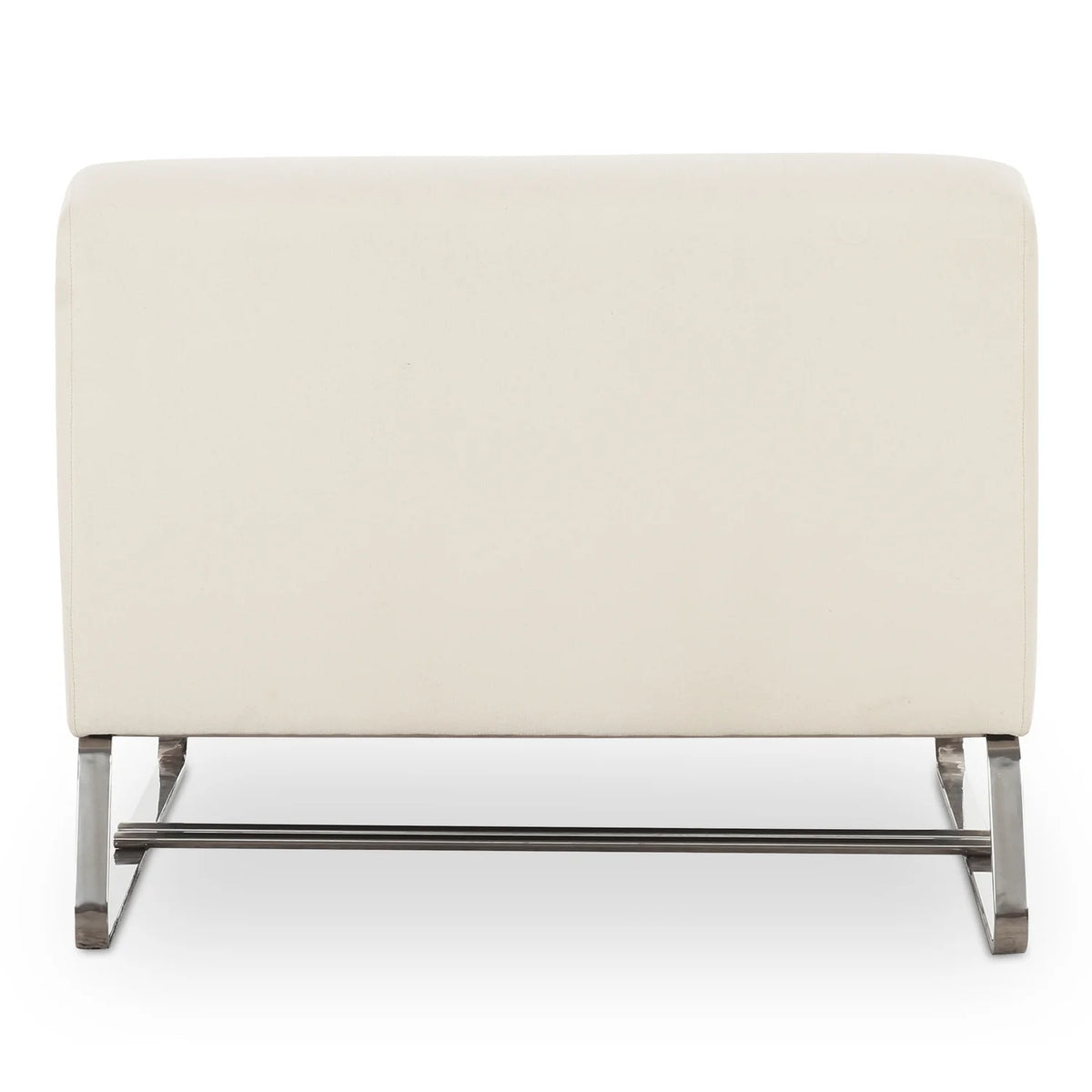 Moe's Home Collection Jules Outdoor Accent Chair Off White Fabric Chairs