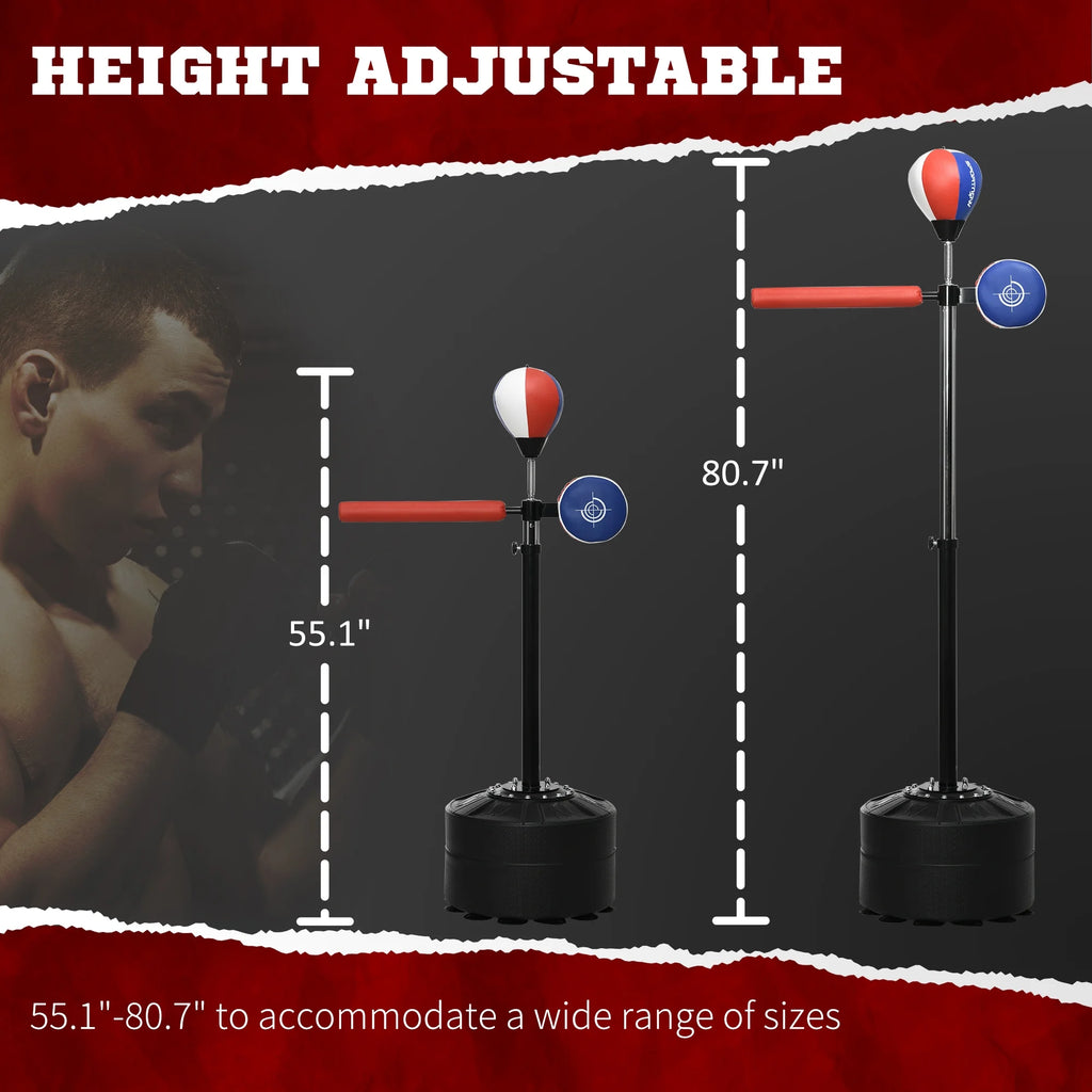 Soozier Speed Bag Boxing Bag Stand Reflex Training Equipment