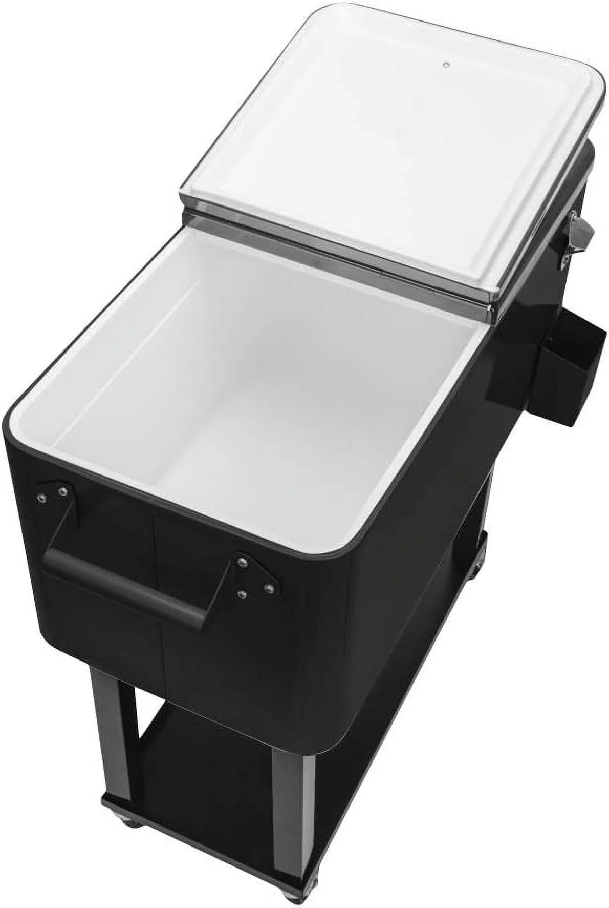 HEYWU 80 Quart Ice Chest Water Cooler with Bottle Opener, Milk White
