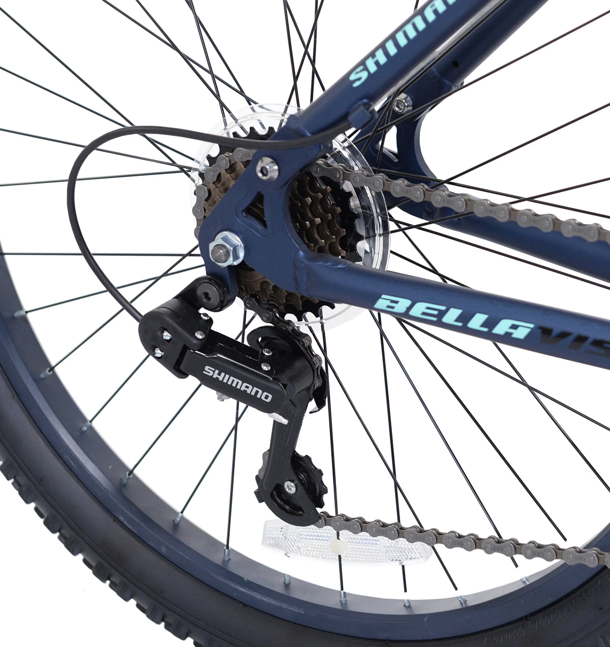 24" Bella Vista Girl's Full Suspension Mountain Bike, Blue