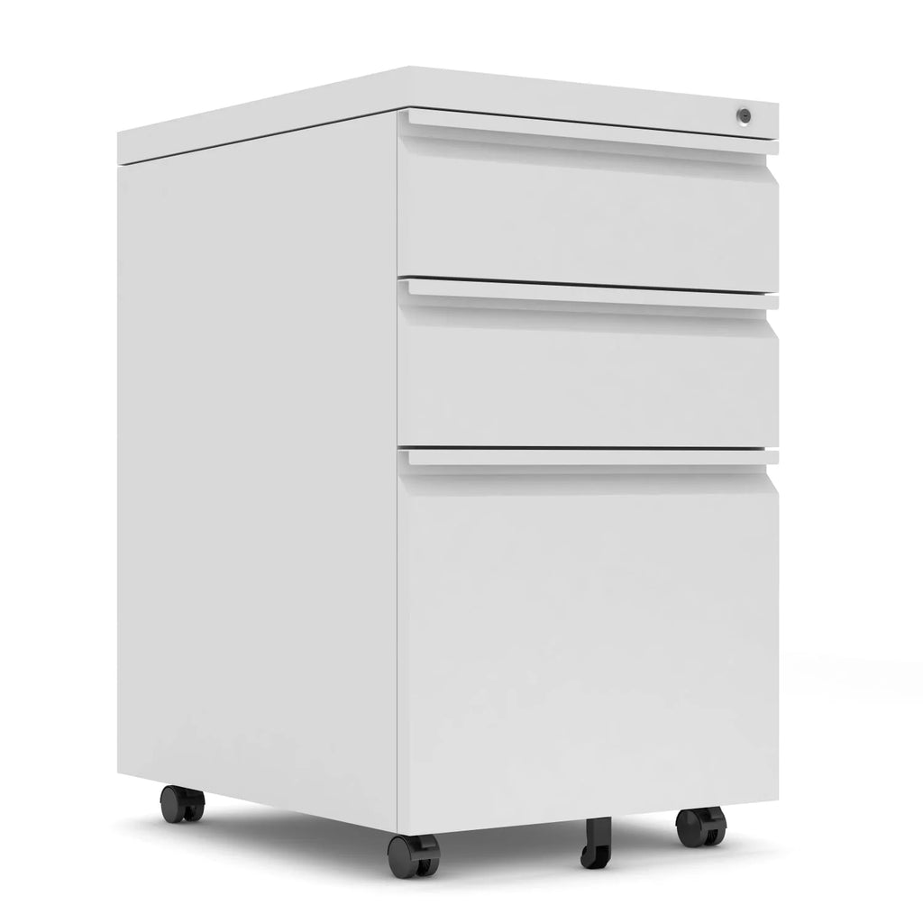 Supeer Four Drawer Metal Lateral File Cabinet, Storage White File Cabinet with Large Deep Drawers, Locking Wide File Cabinet for School, Office, Home,  Assembly Required