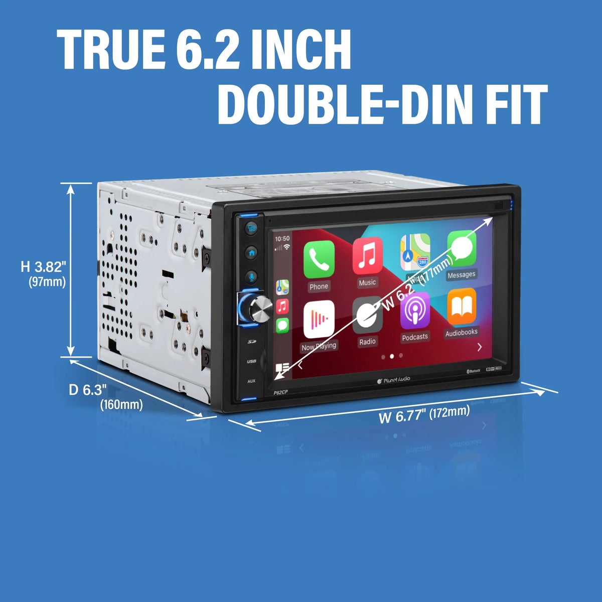 Planet Audio P62CP 6.2” Car Stereo - Apple CarPlay
