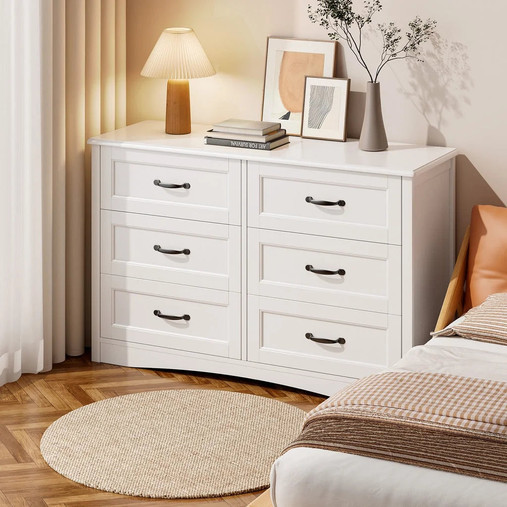 Aiho 5 Pieces Bedroom Furniture Set, Includes Queen Lift Up Storage Bed, Nightstands Set of 2, Double Wide 6-Drawer Dresser and Vanity Table Set - Black